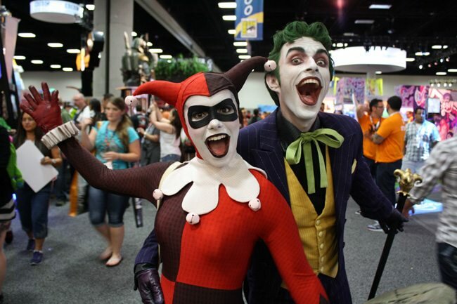 SDCC 2013 - Joker and Harley Quinn Cosplay