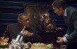 Mads Mikkelsen and Laurence Fishburne in Hannibal Season 2 Episode 12 "Tome Wan"