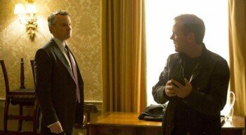Kiefer Sutherland and Tate Donovan in 24: Live Another Day