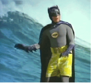 Batman Surfing 