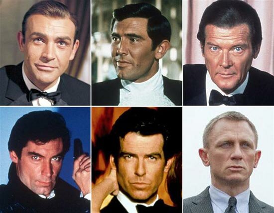 The many actors who played 007