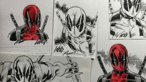Rob Liefeld Deadpool Sketches at San Diego Comic-Con