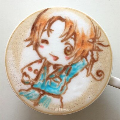 Japanese Latte Art Hetalia