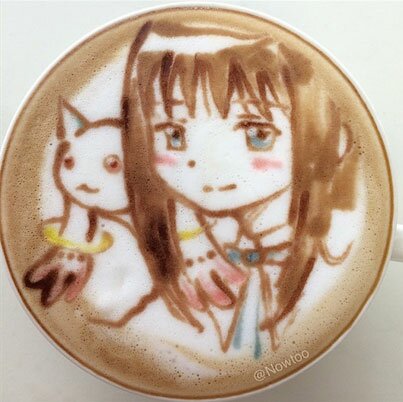 Japanese Latte Art Homura Kyubey