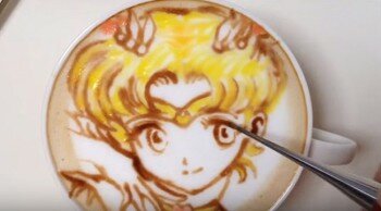 Japanese Latte Art Sailor Moon