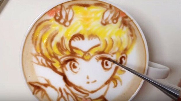 Japanese Latte Art Sailor Moon