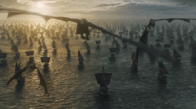 Game of Thrones Season 7 ships and dragons